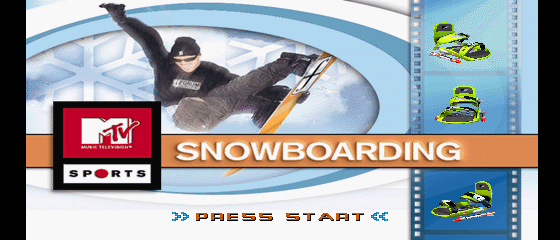MTV Sports: Snowboarding Title Screen
